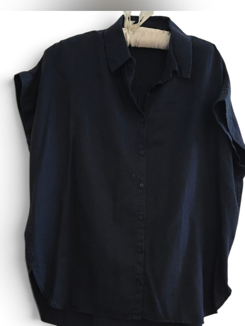 Vintage Wash Tencel Camp Shirt Navy